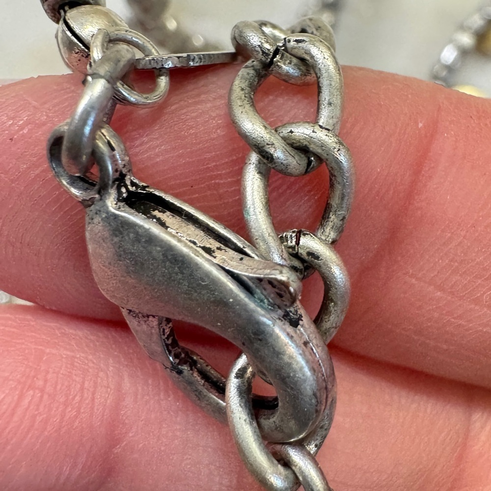Chico’s Mixed Metal Beaded Necklace - Picture 6 of 6